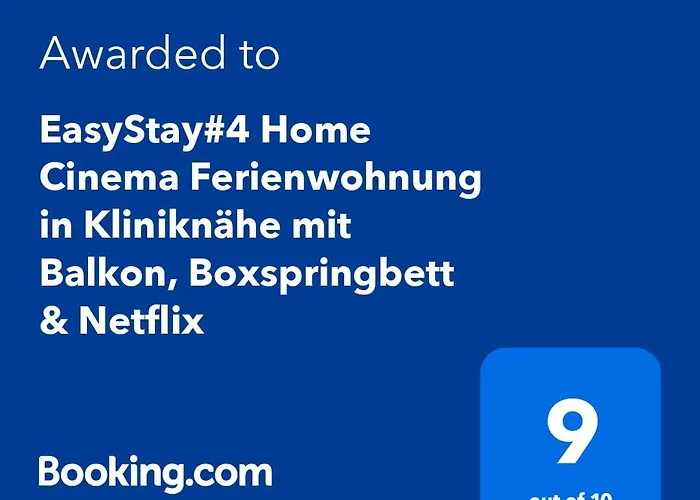Διαμέρισμα Easystay#4 Cinema In Kliniknaehe Mit Balkon, Boxspringbett & Netflix